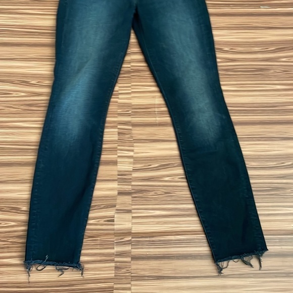 Mother High Rise Ankle Fray Blue Jeans Size 25 - Picture 3 of 10